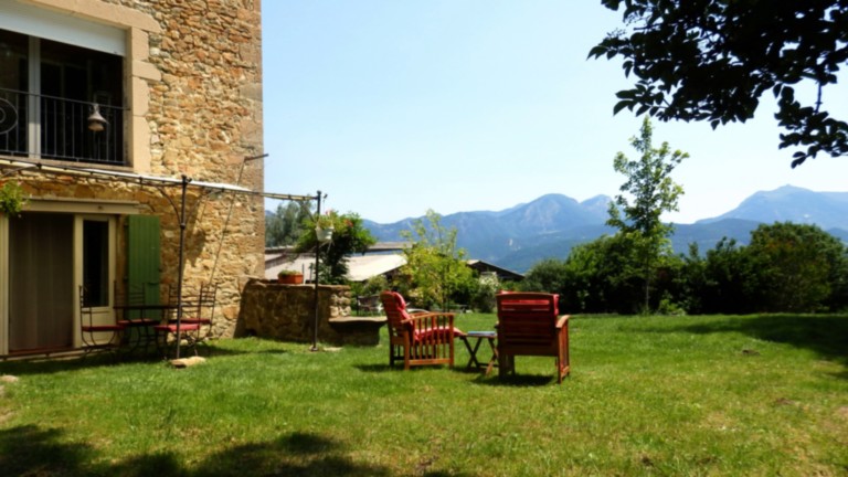 Chambre d'hôtes Saoû Drôme vue sur la foret de saou