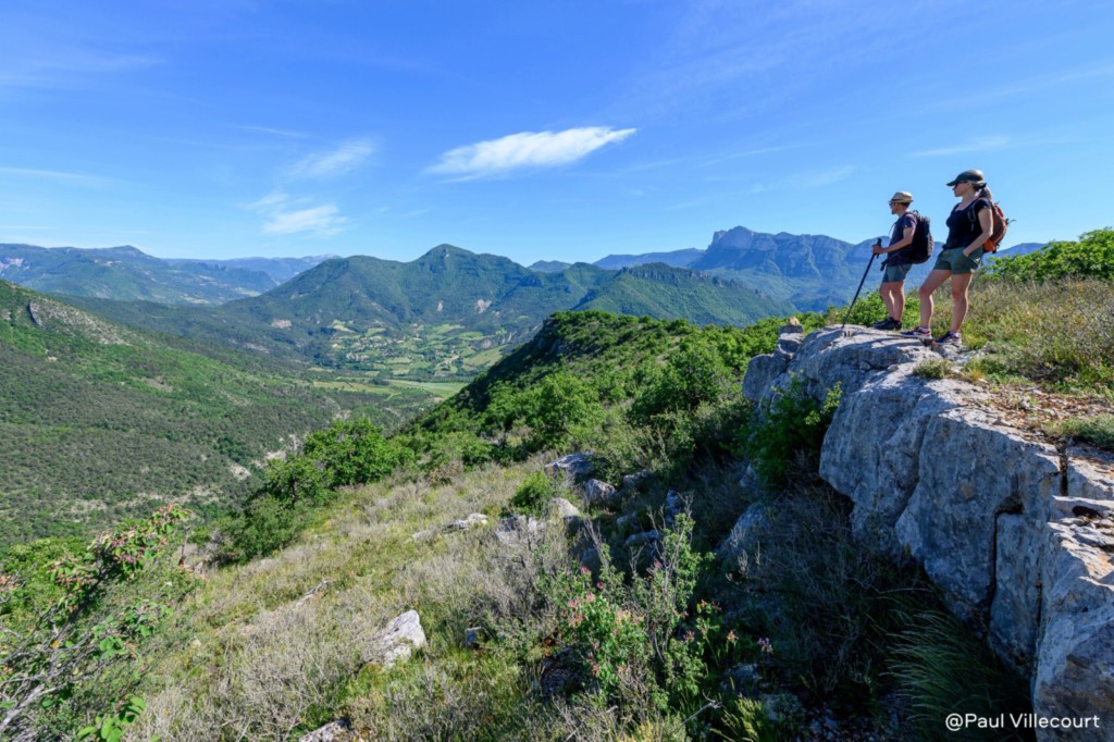 Vue sur le Synclinal de Saoû depuis la Montagne de Saint Maurice