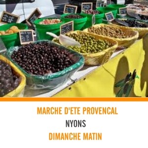 Marché provençal de Nyons Drôme provençale
